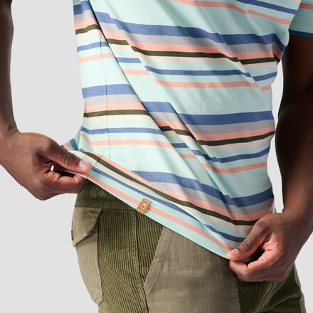 ★ ★ Men's Easy Fit Stripe Short Sleeve T-Shirt Stoic Short-Sleeve Striped T-Shirt - Men's - Men