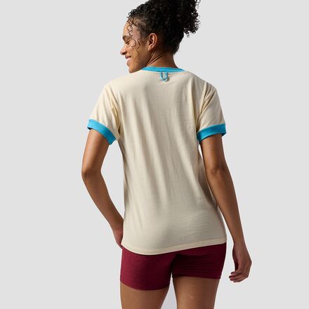 Tシャツ・カットソー codegraphy Women's Small Square Logo Ringer Short Sleeve T-S MUSINSA | Codegraphy (Women) Small Square Logo Ringer Short
