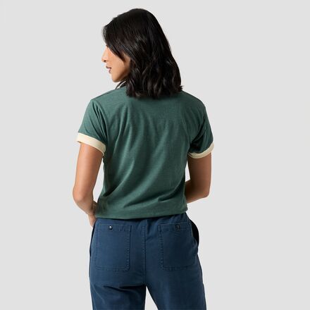 ★DIADORA★ WEEKEND RINGER SHORT SLEEVE T-SHIRT WOMEN OFF WH Stoic Ringer Short-Sleeve T-Shirt - Women's - Women