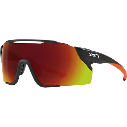Smith Attack Mag MTB Sunglasses Matte Black Cinder/ChromaPop Red Mirror