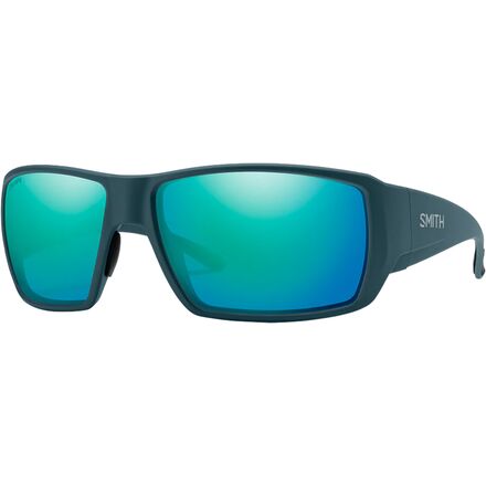 Lunettes De Soleil SMITH Guide's Choice XL - Verre Polarisé ChromaPop Bleu Miroir, Noir Mat, Neuf Avec étiquettes
