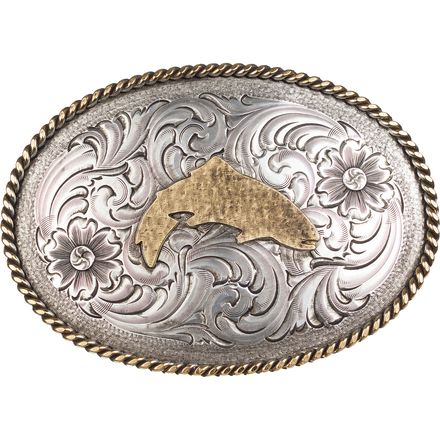 Simms Trout Belt Buckle - Fly Fishing