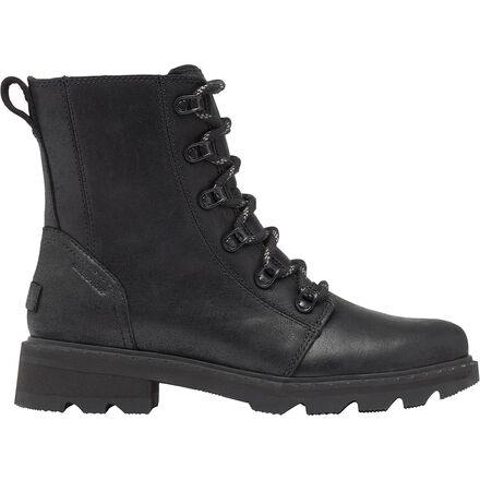 【Sorel】 Lennoxレザーアンドシアリング combatブーツ Amazon.com | Sorel Women's Lennox Lace Waterproof Boots