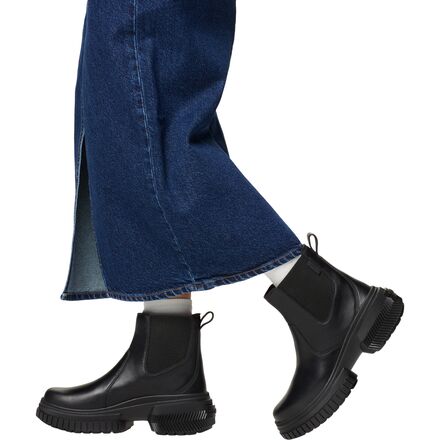 (取寄) ソレル レディース オナ アベ チェルシー ブーツ Sorel women Ona Ave Chelsea Boots (For Women) Black Black SOREL Ona Ave Chelsea WP Boot - Women's - Women