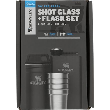 Stanley Adventure Pre-Party Shot Glass + Flask Set - Hike & Camp