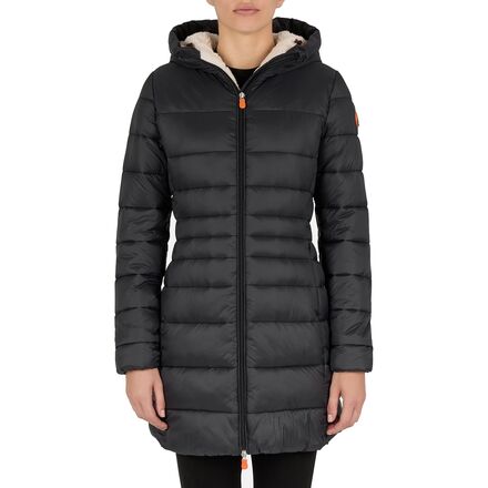Save The Duck Raven Sherpa Long Puffer Jacket - Women's - Women