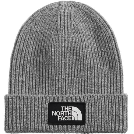 mens grey north face beanie