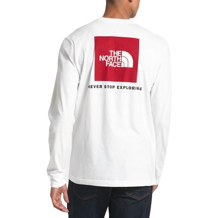 The North Face Red Box Long Sleeve T Shirt Men S Steep Cheap