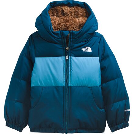 THE NORTH FACE BOYS 550 REVERSIBLE BLUE DOWN PUFFER JACKET COAT