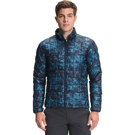THE NORTH FACE PRINTED THERMOBALL HOODIE The North Face Girls\u0027 Printed ThermoBall Eco Hoodie (Deep Lagoon