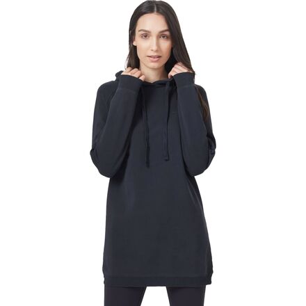 oversized black hoodie dress Ronnie Black Ponte Jersey Mini Dress – Finery London