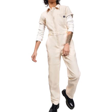 Wildfang The Essential Short-Sleeve Denim High Waisted Coverall