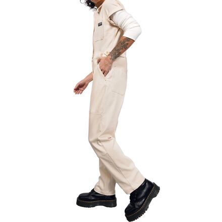 Wildfang The Essential Short-Sleeve Denim High Waisted Coverall