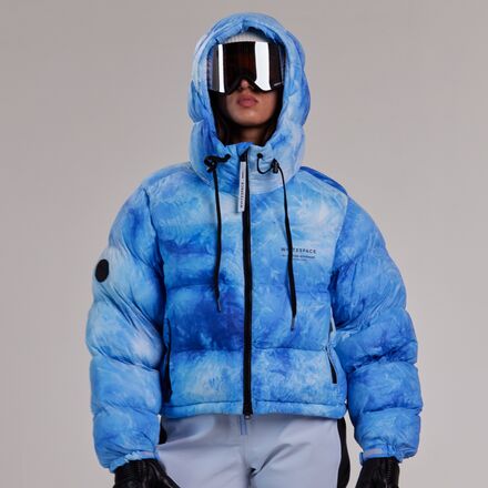 (取寄) ホワイトスペース レディース クロップド パファー ジャケット - ウィメンズ WHITESPACE women Cropped Puffer Jacket - Women's Green Tie Dye WHITESPACE Cropped Puffer Jacket - Women's - Women